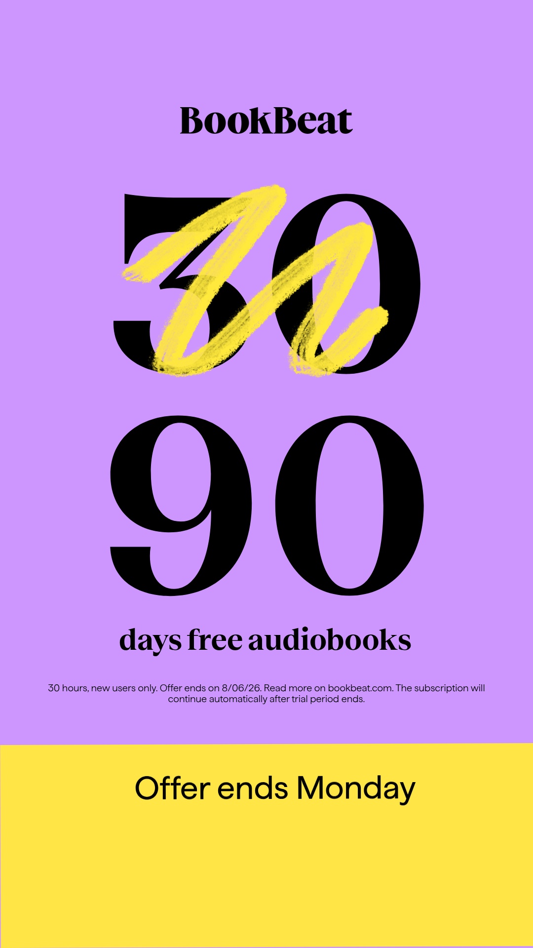 BookBeat Facebook ad from Jun 4, 2026