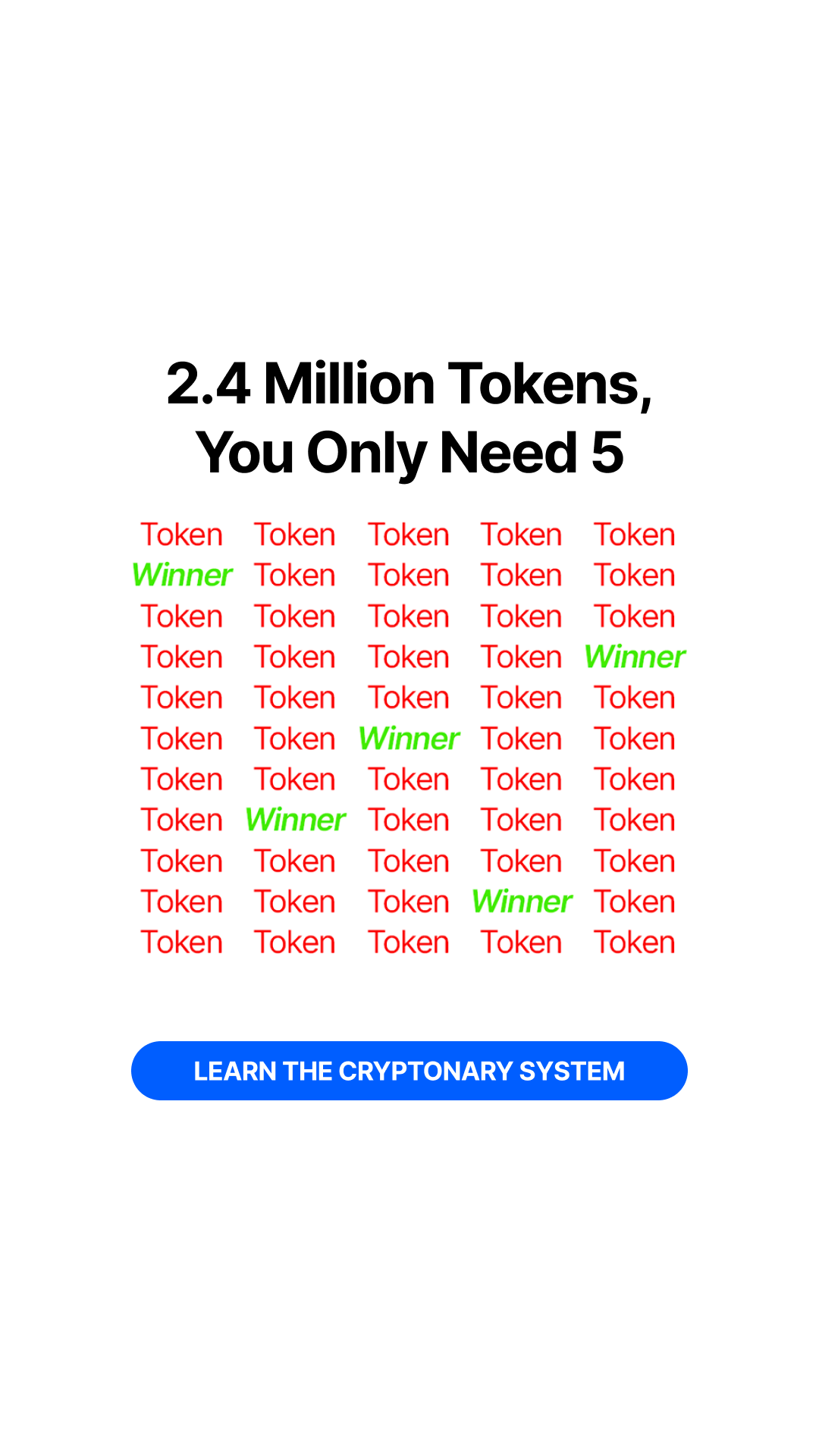 Cryptonary Facebook ad