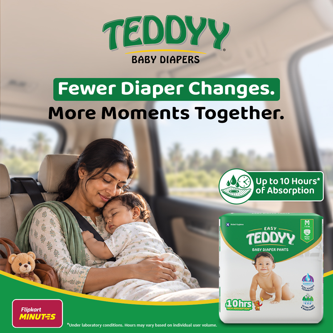 Teddyy Facebook ad: Upto 45% Off on Teddyy Baby Diapers