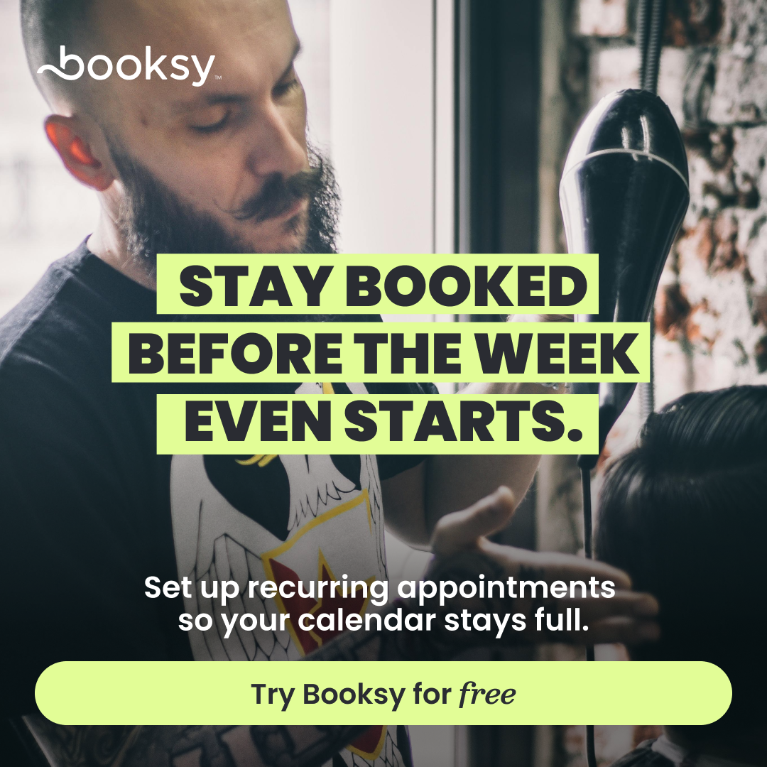 Booksy UK Facebook ad: Grow your barbershop with Booksy