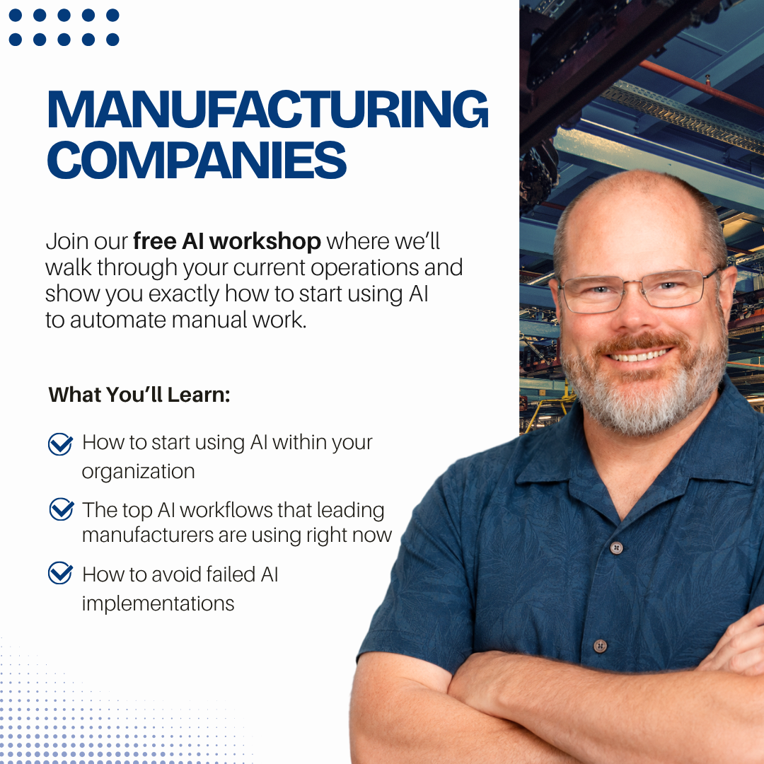 I-Tul Design & Software, Inc. Facebook ad: Free AI Manufacturing Workshop