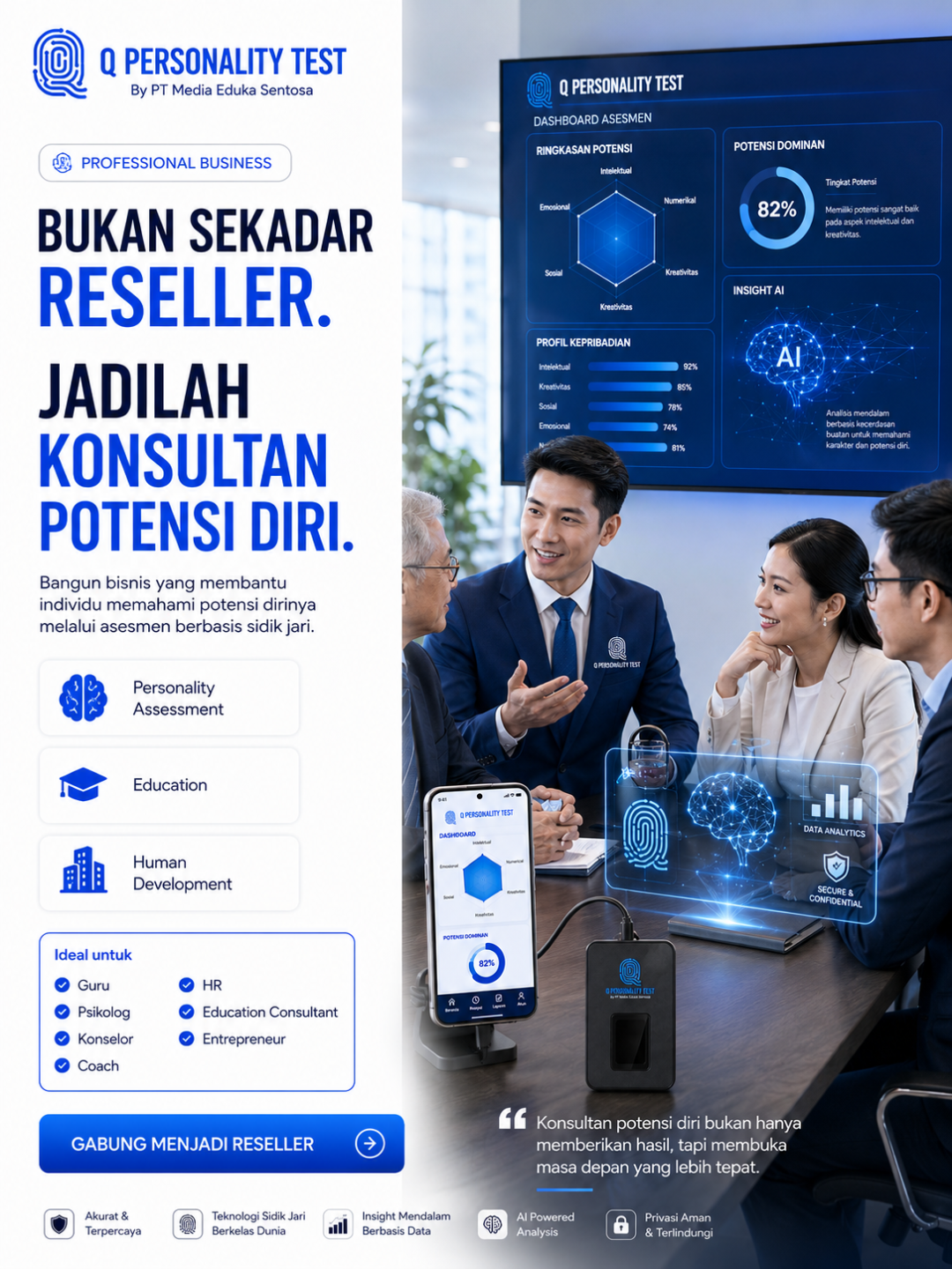 Q Personality Facebook ad: Jadilah Konsultan Potensi Diri