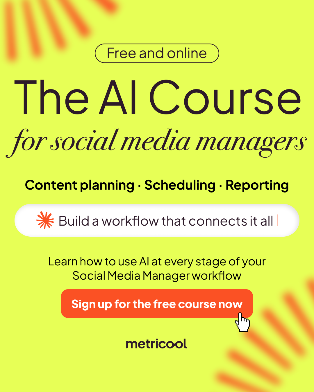 Metricool Facebook ad