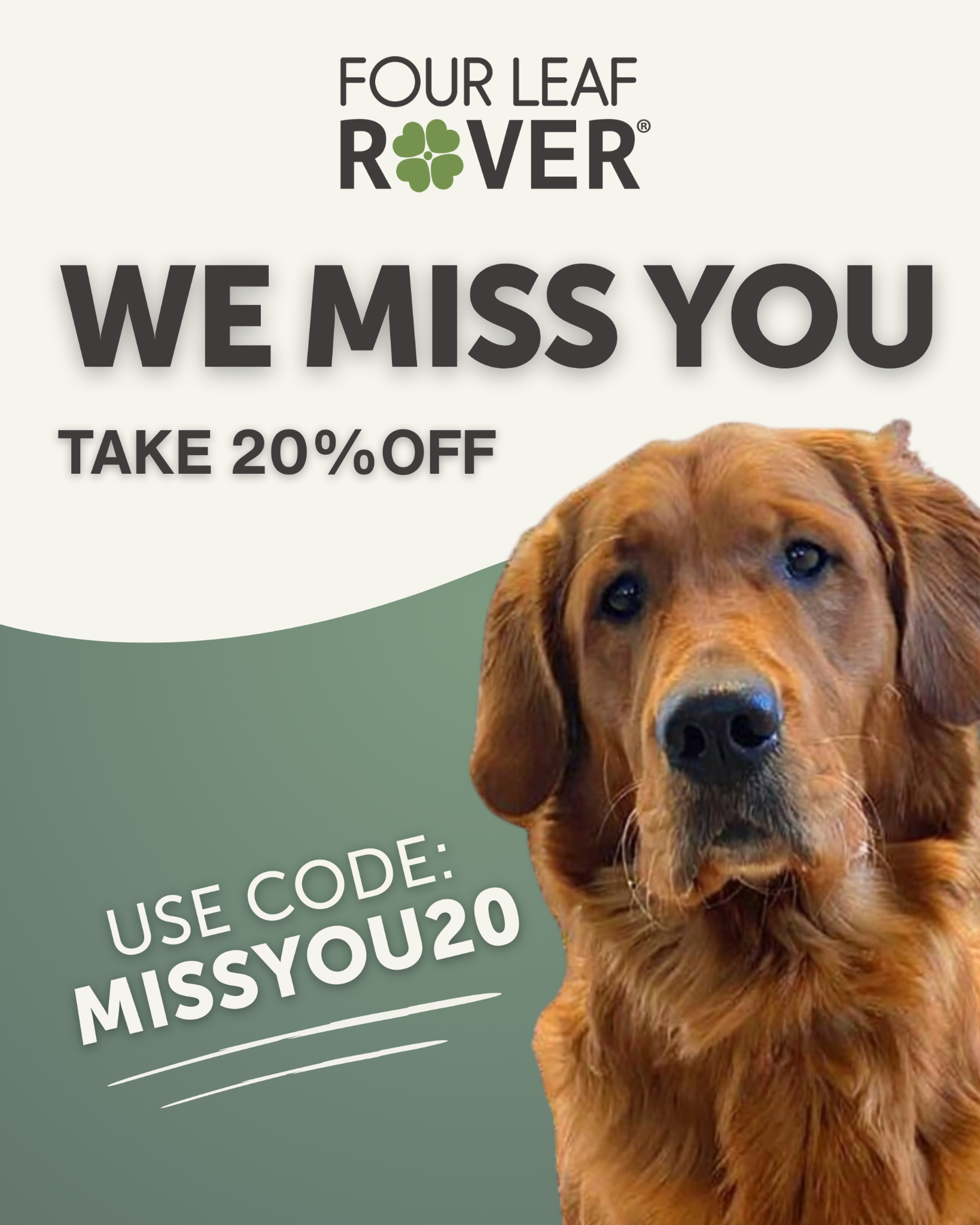 Four Leaf Rover Facebook ad