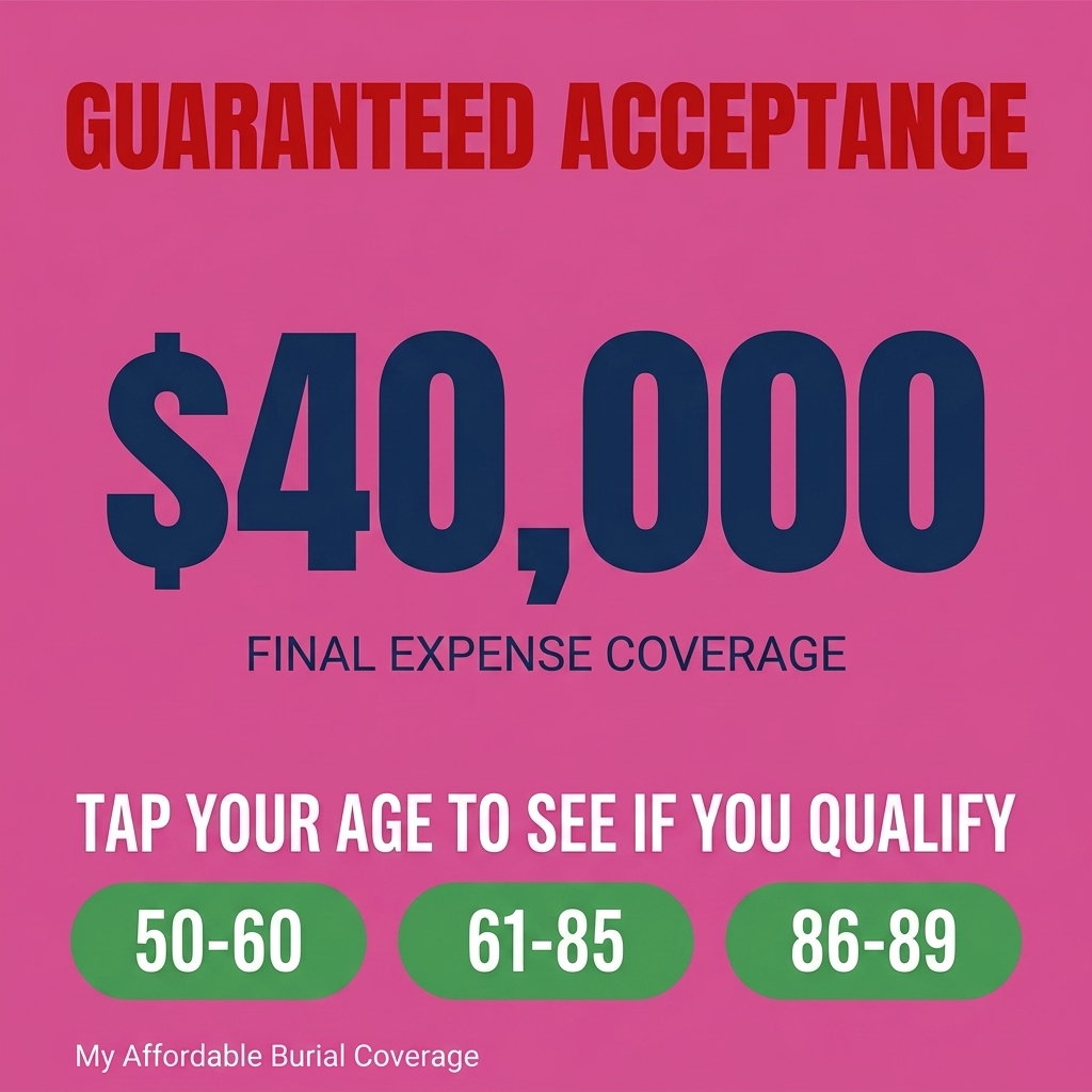 My Affordable Burial Coverage Facebook ad