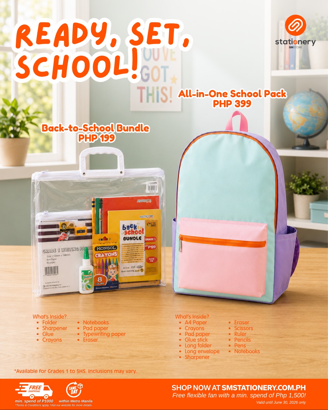 SM Stationery Facebook ad