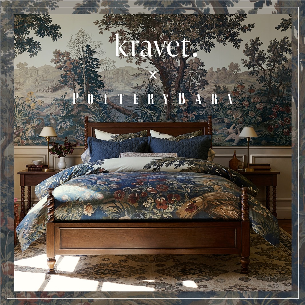 Pottery Barn Facebook ad: NEW prints & patterns from our collaboration with…