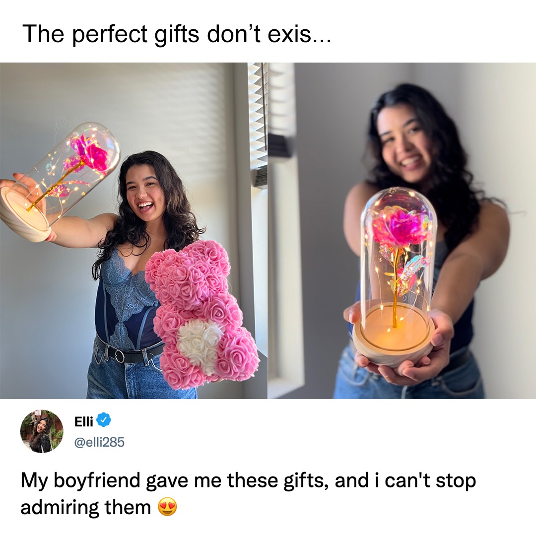 Sparkly Roses Facebook ad: Show her you care
