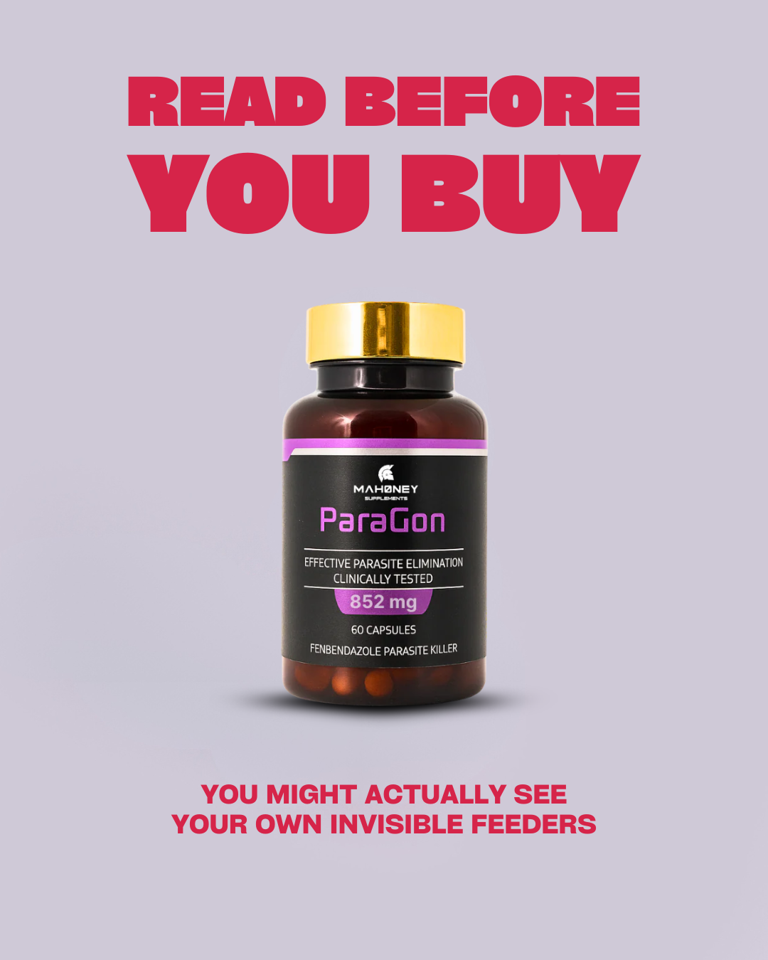 Mahoney Supplements Facebook ad