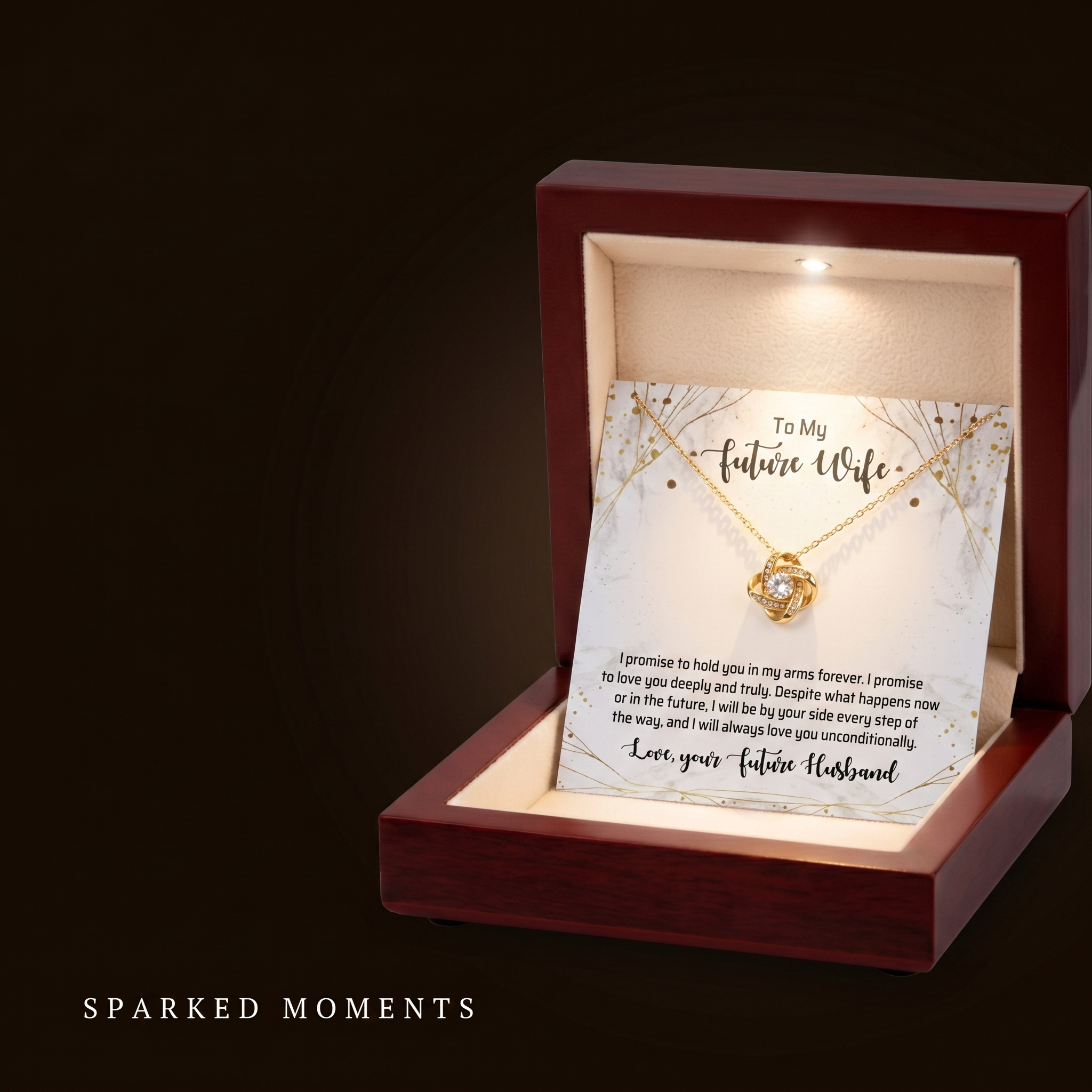 Sparked Moments Facebook ad: Most engagement gifts look beautiful