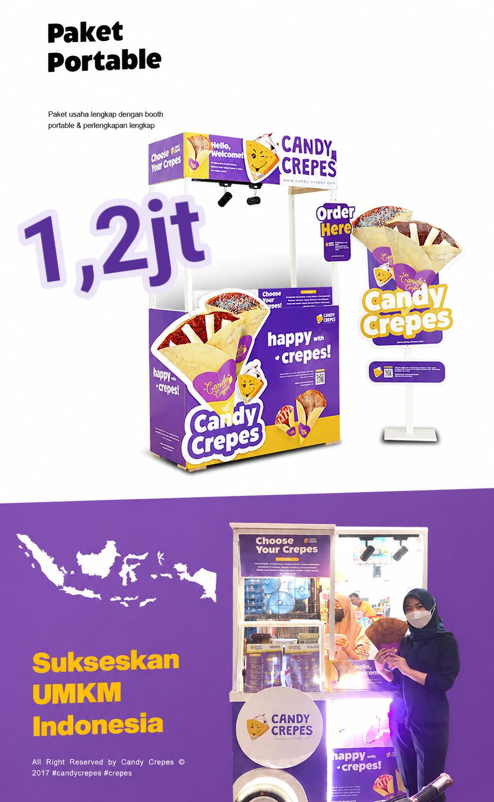 Join Kemitraan Candy Crepes Facebook ad: PELUANG USAHA CANDY CREPES