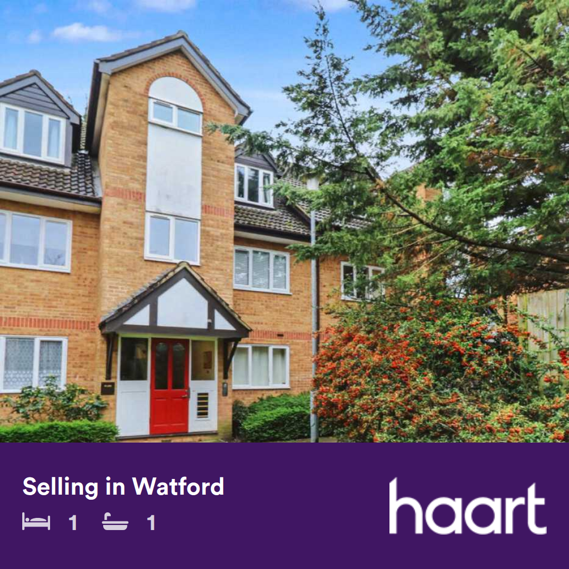 haart Facebook ad: *No Upper Chain* Well presented one bedroom top floor…