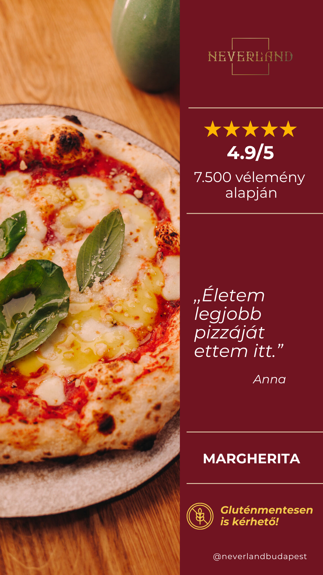 Neverland Bar • Escape Room • Pizzeria Facebook ad