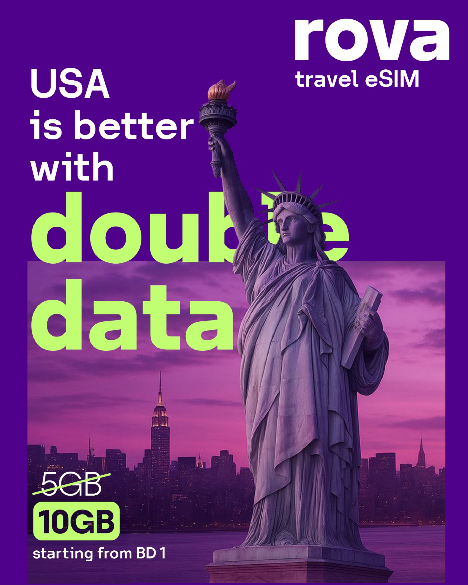Rova-esim Facebook ad