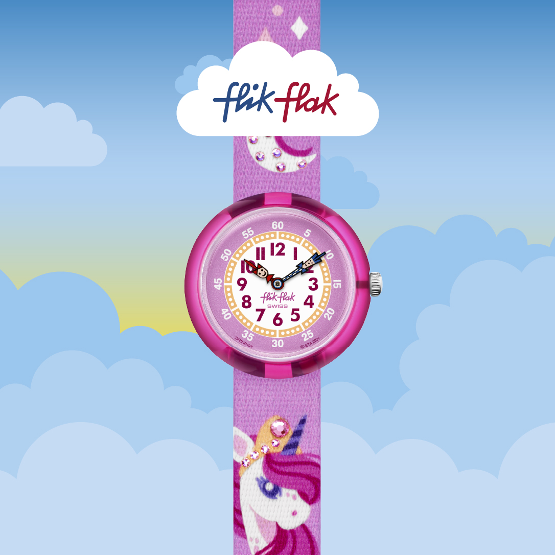 Flik Flak Facebook ad: Educational Kids' Watches!