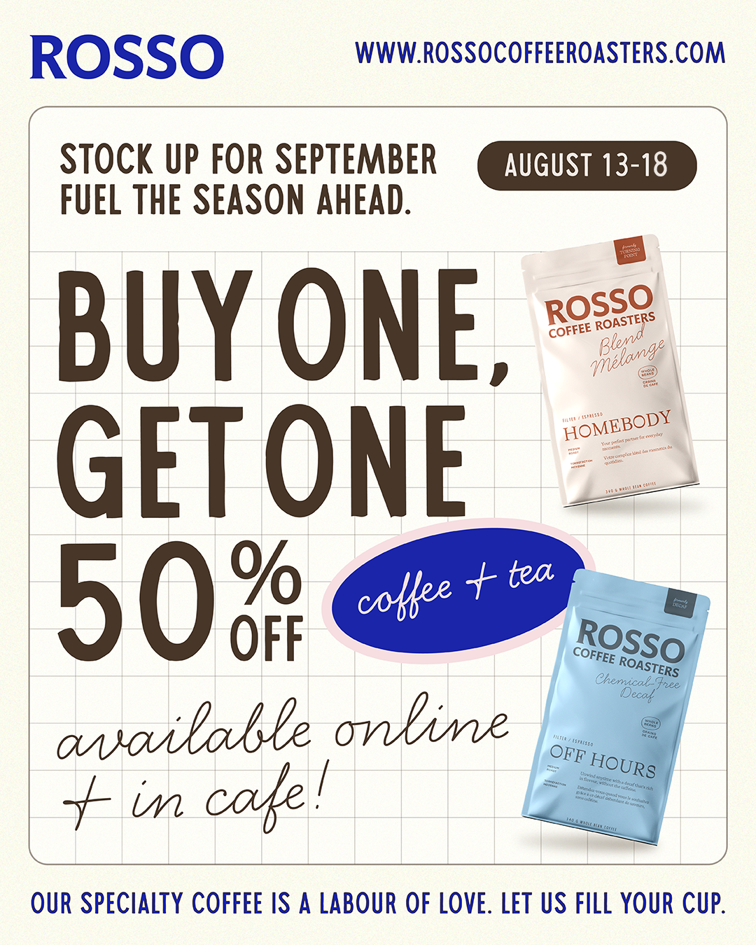 Rosso Coffee Roasters Facebook ad