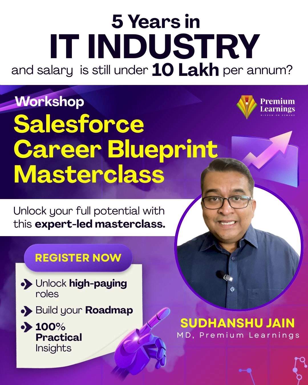 Premium Learning Systems Facebook ad: Launch Your Salesforce Career Today