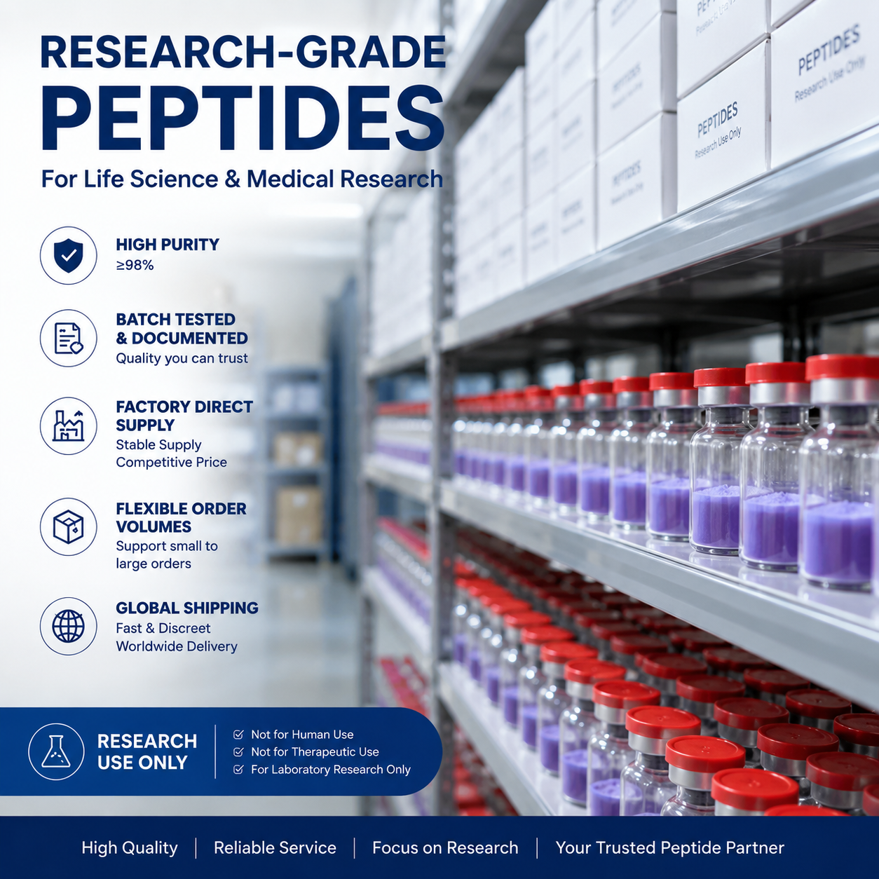Peptide Lab Facebook ad: Discover our high-purity research peptides, designed for…