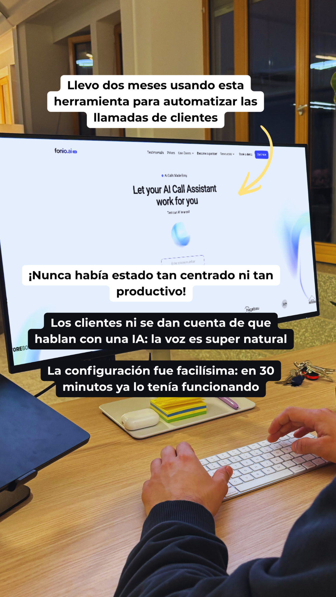 Fonio.ai Facebook ad