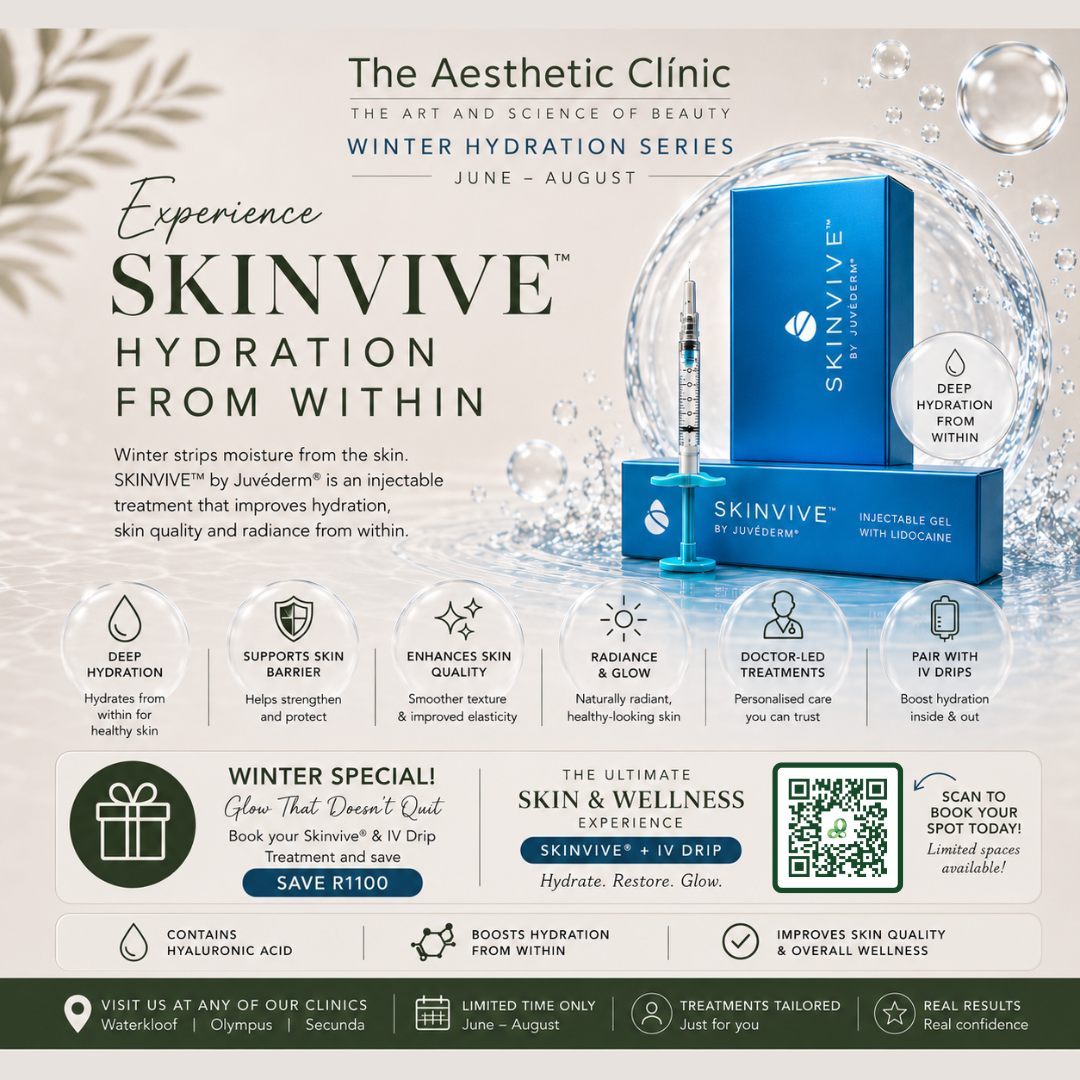 The Aesthetic Clinic - Dr Anton Mathey Facebook ad: Winter Skin Hydration Starts Within