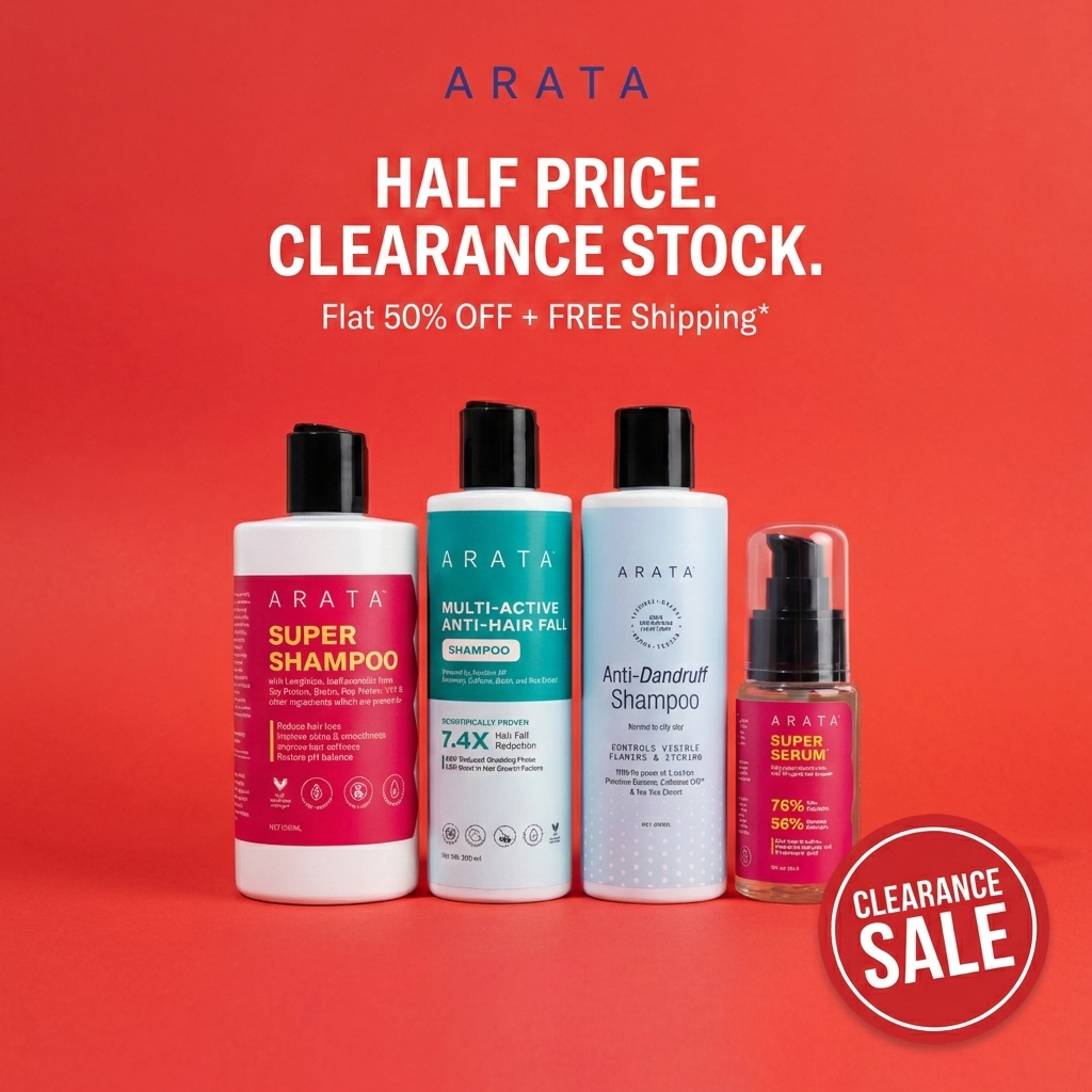 Arata Clearance Sale Facebook ad: ARATA @ Flat 50% OFF