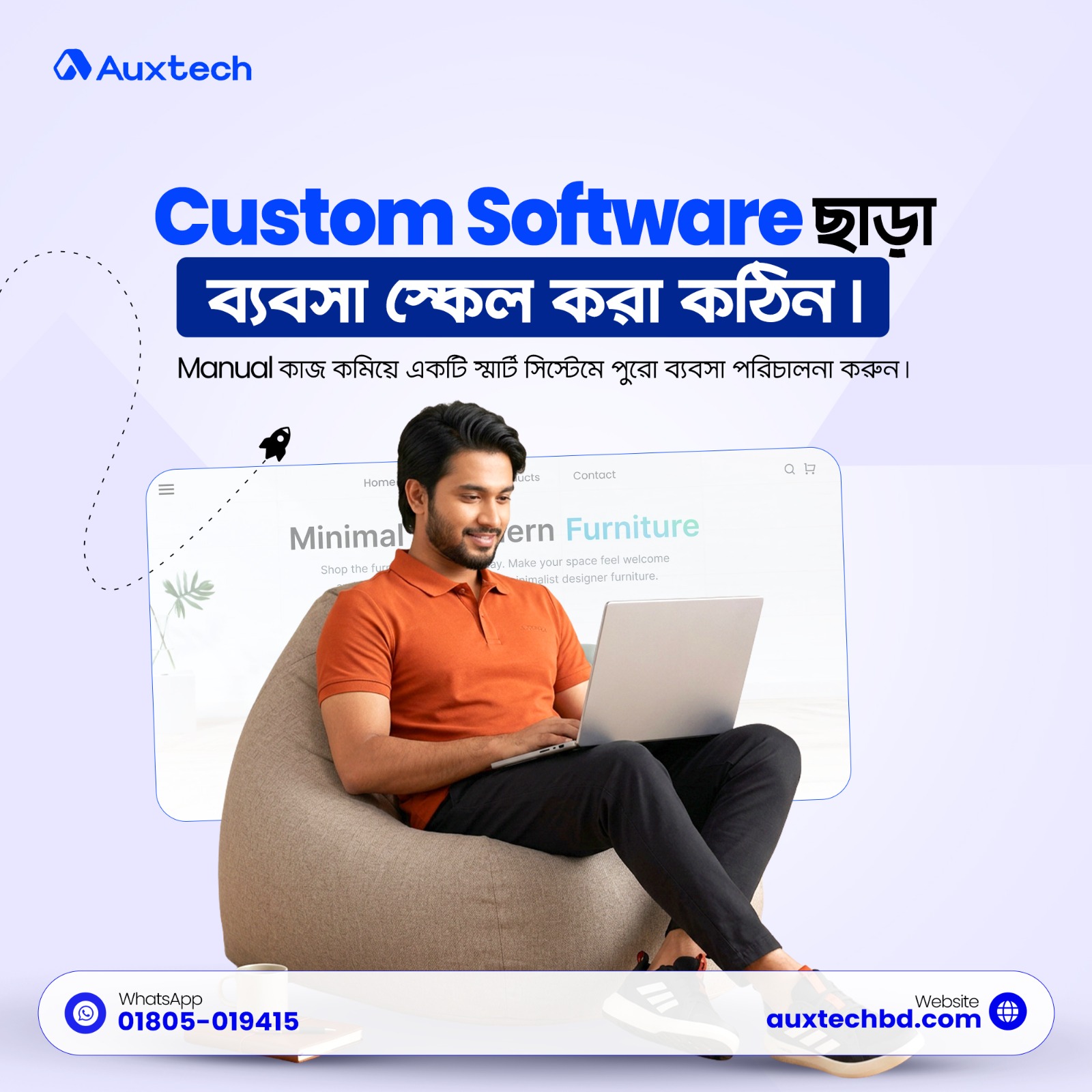 Auxtech Facebook ad