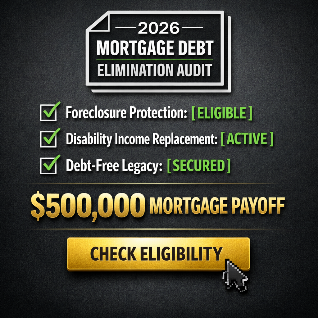 Life insurance and Retirement USA Facebook ad: Mortgage Protection w/ Living Benefits