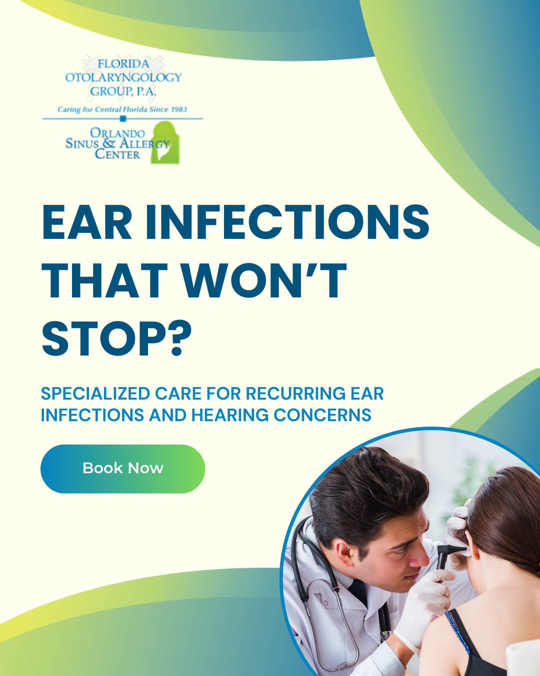 Florida Otolaryngology Group, P.A. - Orlando Sinus & Allergy Center Facebook ad: Schedule Your Appointment Today