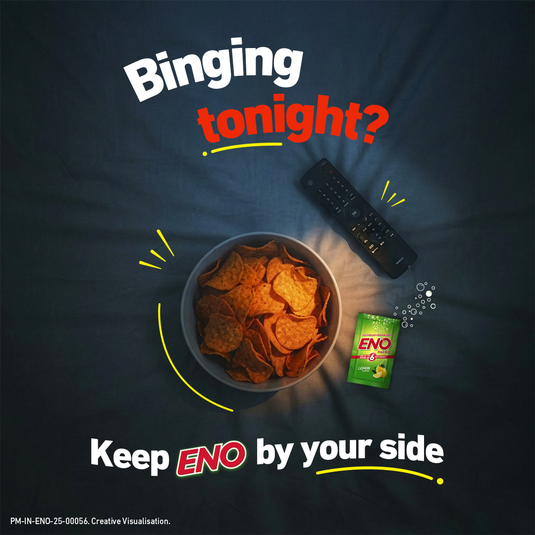 ENO India Facebook ad: ENO on, Acidity gone