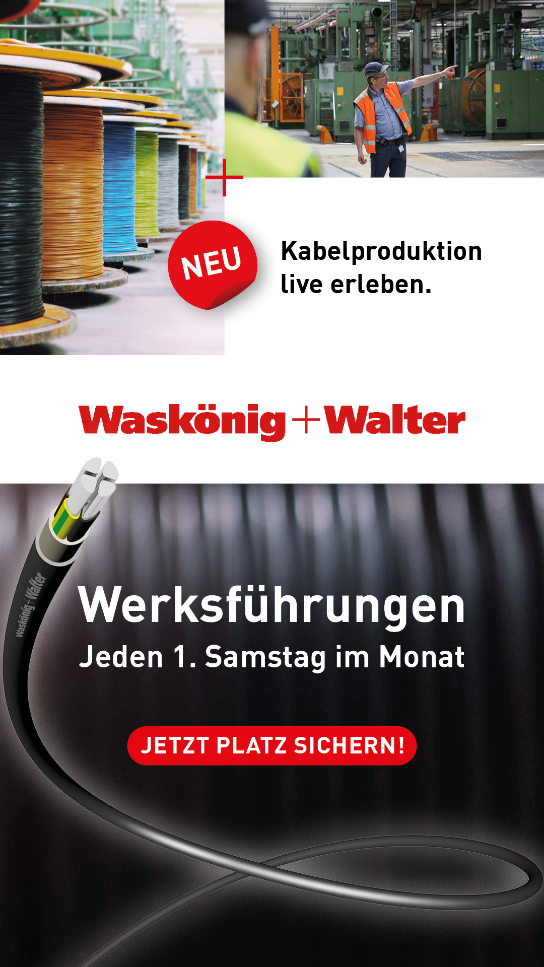 Waskönig+Walter Kabel-Werk GmbH u. Co. KG Facebook ad from Jan 16, 2026