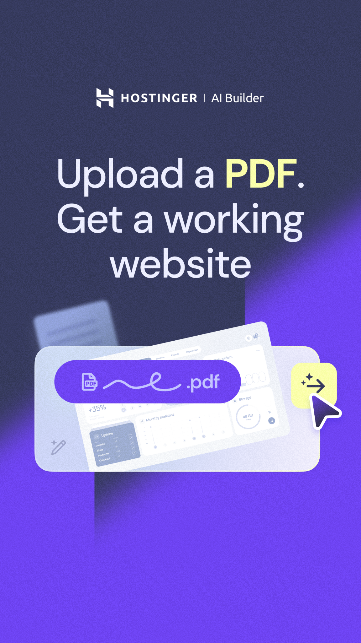 Hostinger Facebook ad: Trusted by 5M+ people