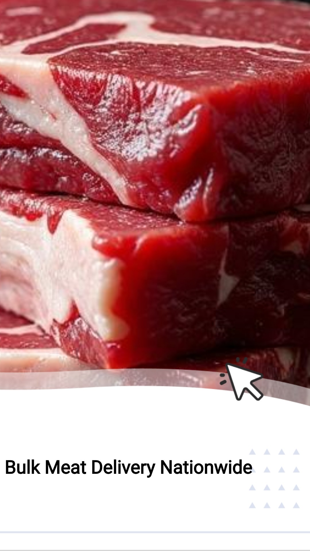 FAQArena Now Facebook ad: Bulk Meat Delivery Nationwide