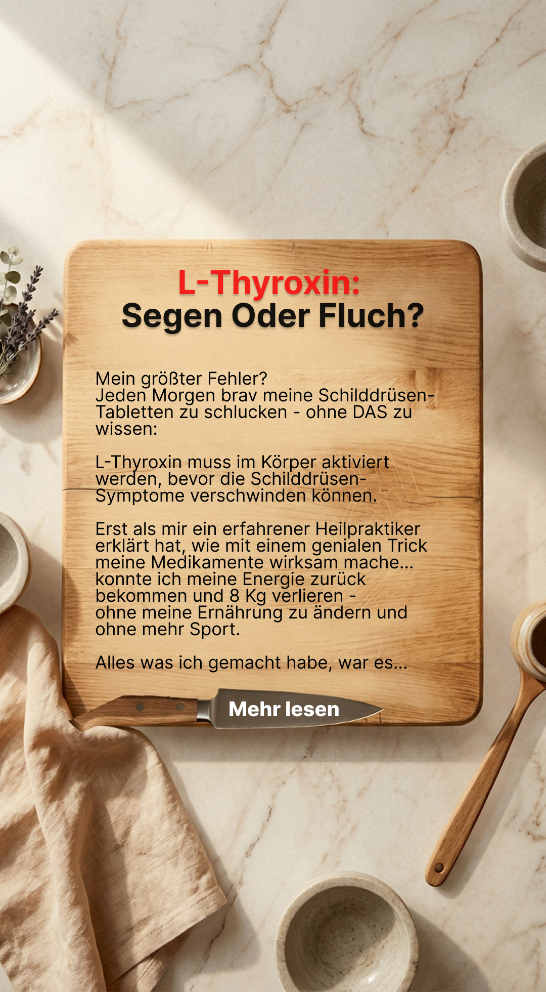Mission Schilddrüse Facebook ad