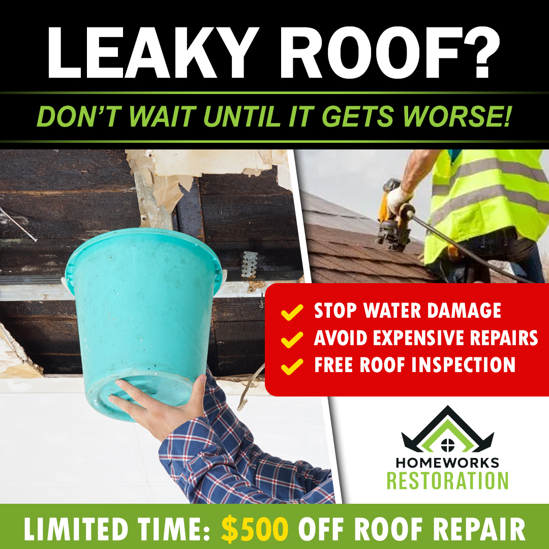 Home Works Maintenance and Gutters Facebook ad: Get Your Free Insurance Claim Consultation