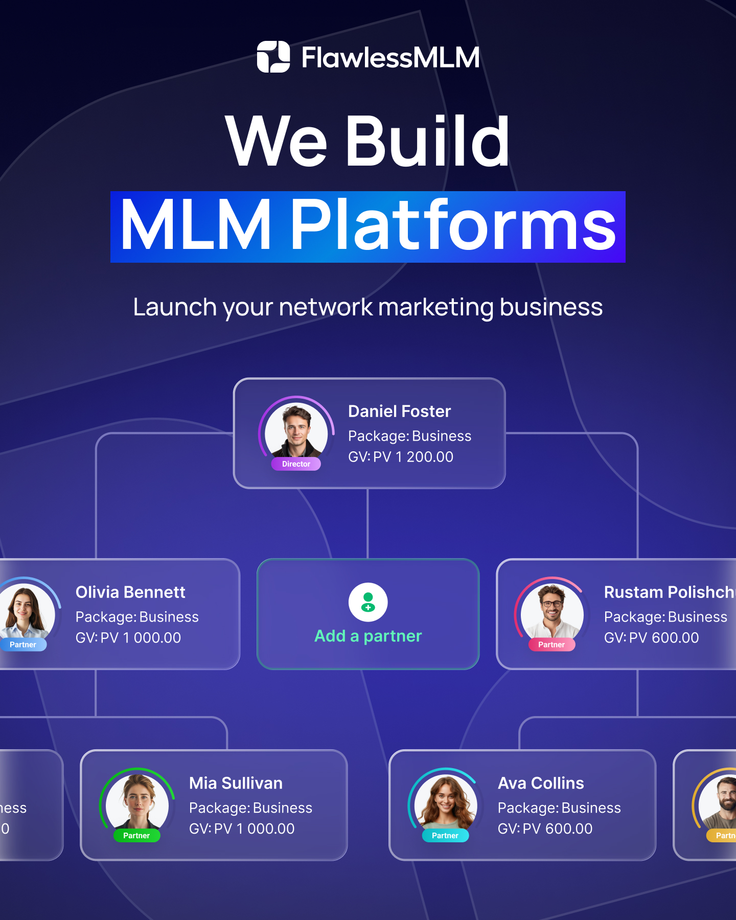 FlawlessMLM Global Facebook ad: White-Label MLM Infrastructure