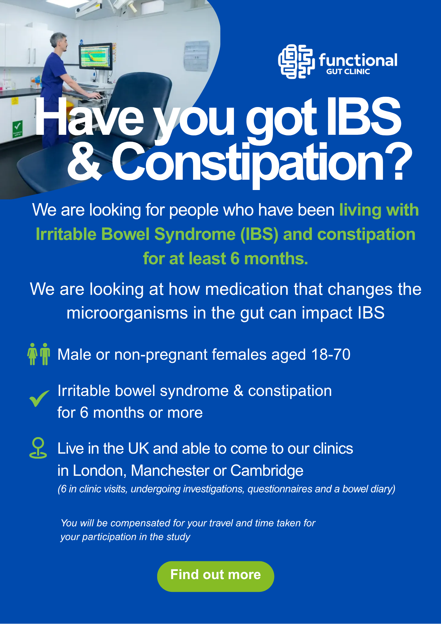 Functional Gut Facebook ad: We want to hear from you