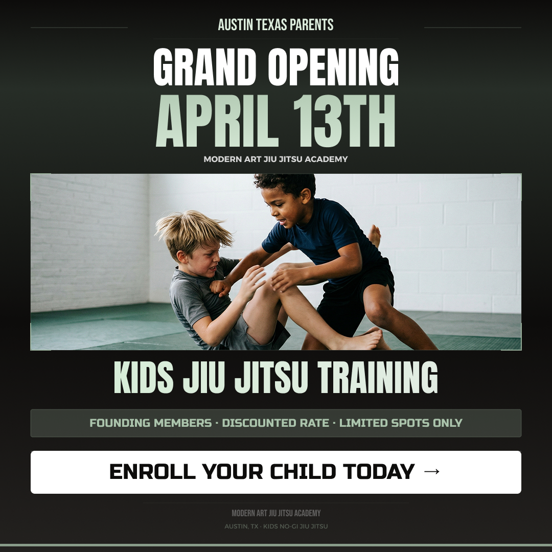 Modern Art Jiu Jitsu Facebook ad: Secure Your Child's Spot Today