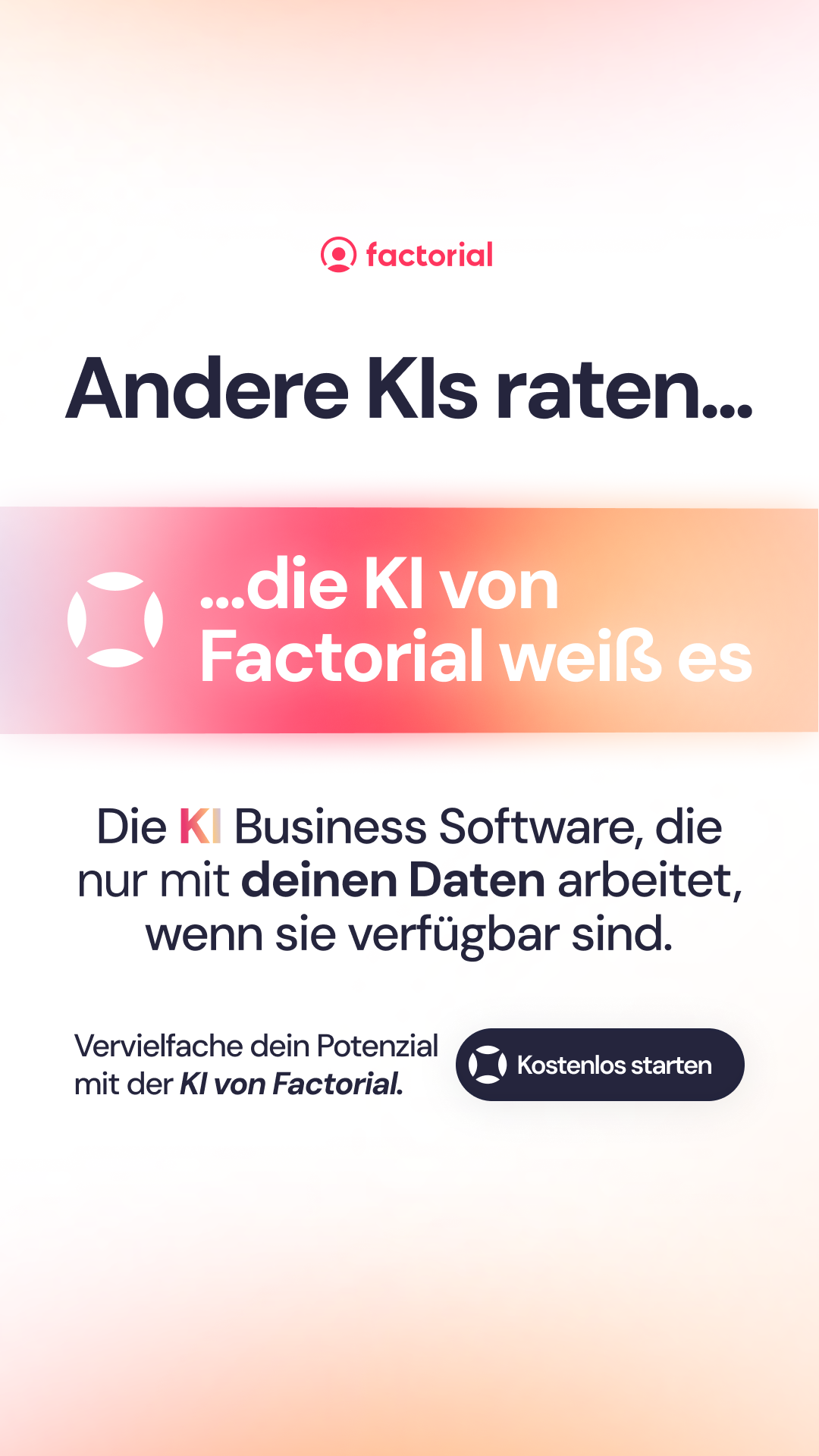Factorial DACH Facebook ad from Feb 20, 2026