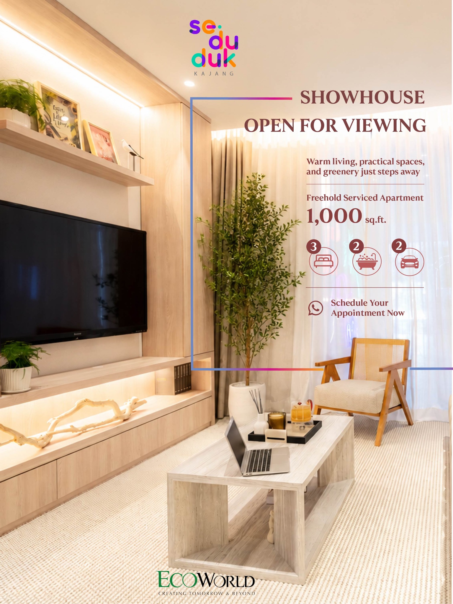 Se.duduk D' Kajang Facebook ad: Your future home is ready for viewing.
