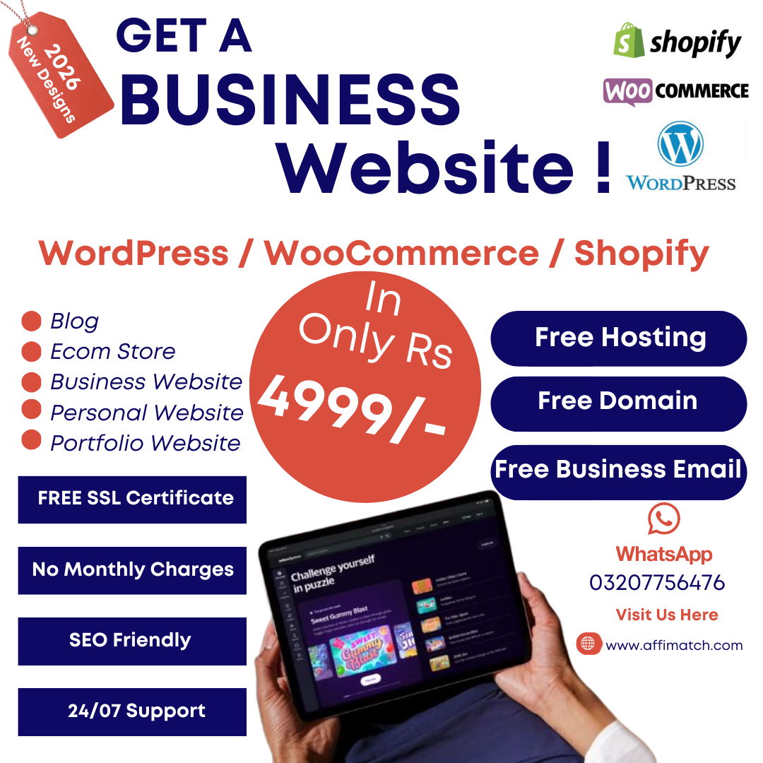 Affimatch website developers Facebook ad: Complete Website In Just Rs 4,999/-