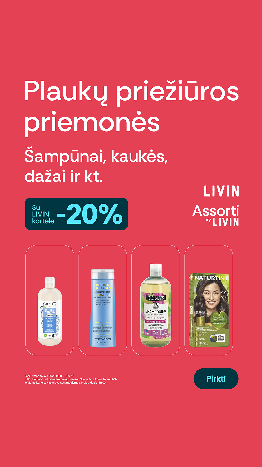 LIVIN sveiki produktai Facebook ad