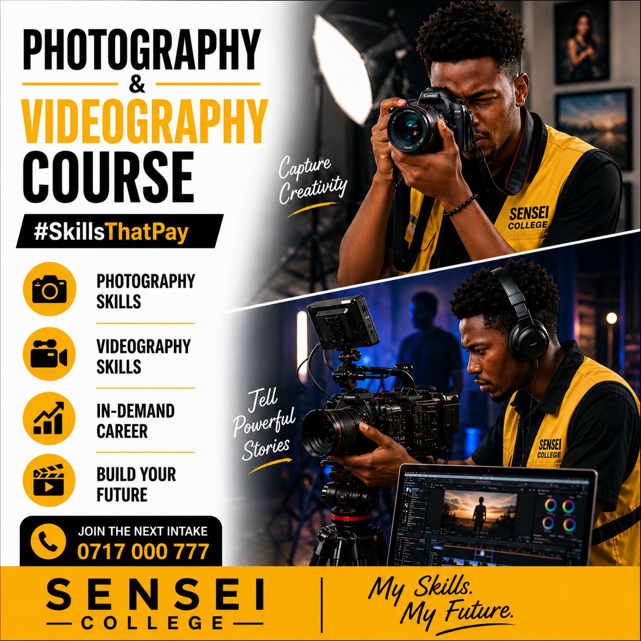 Sensei College Facebook ad