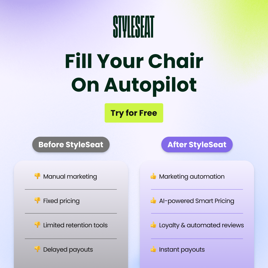 StyleSeat Facebook ad: #1 Salon Scheduling Software