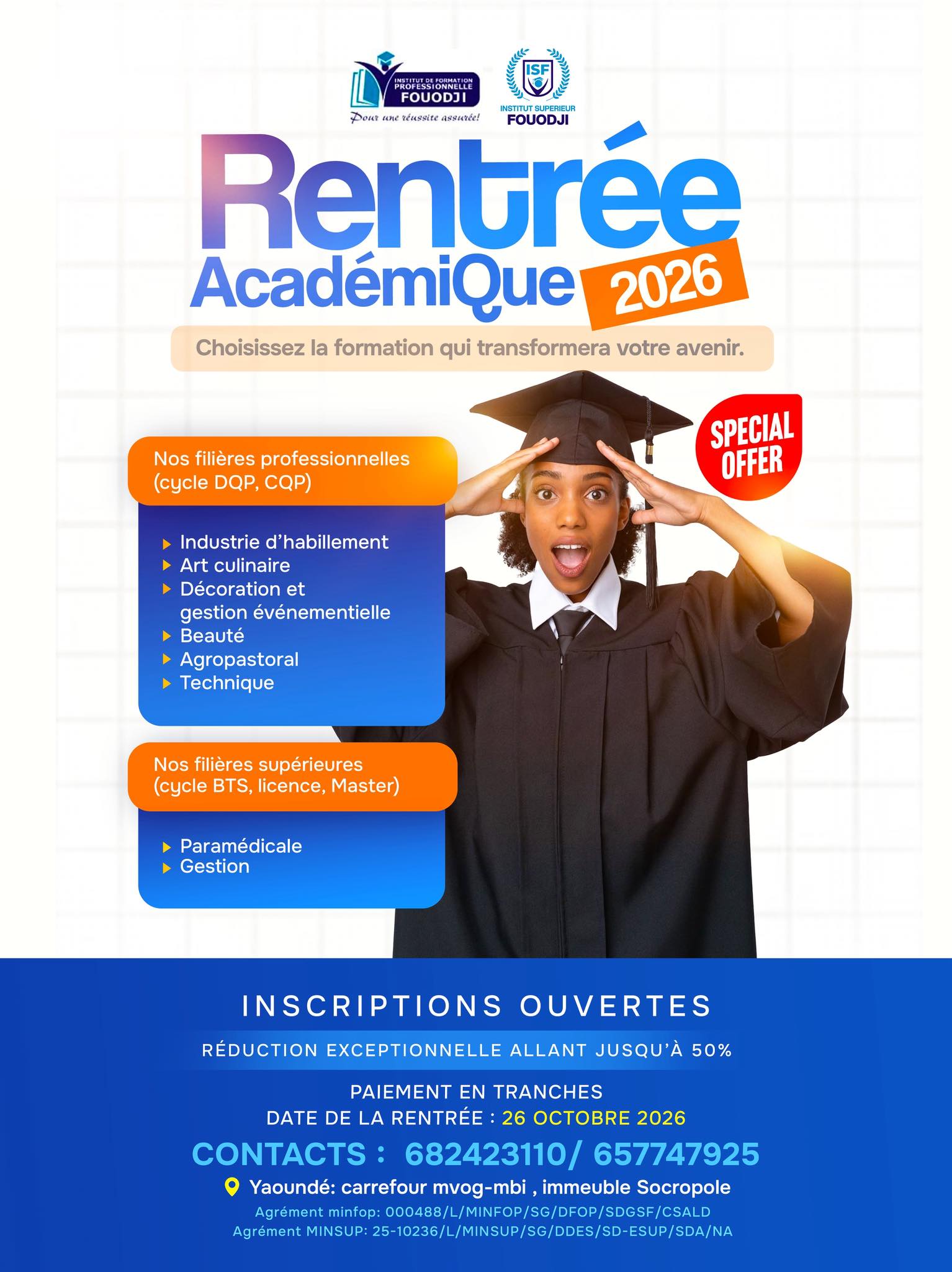 Institut de Formation Professionnelle Fouodji - IFPF Facebook ad