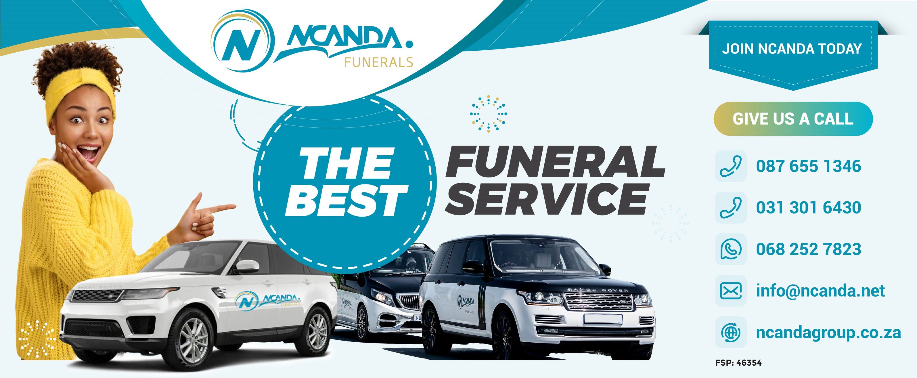 Ncanda Funerals Facebook ad: A trusted burial and financial services provider, offering…