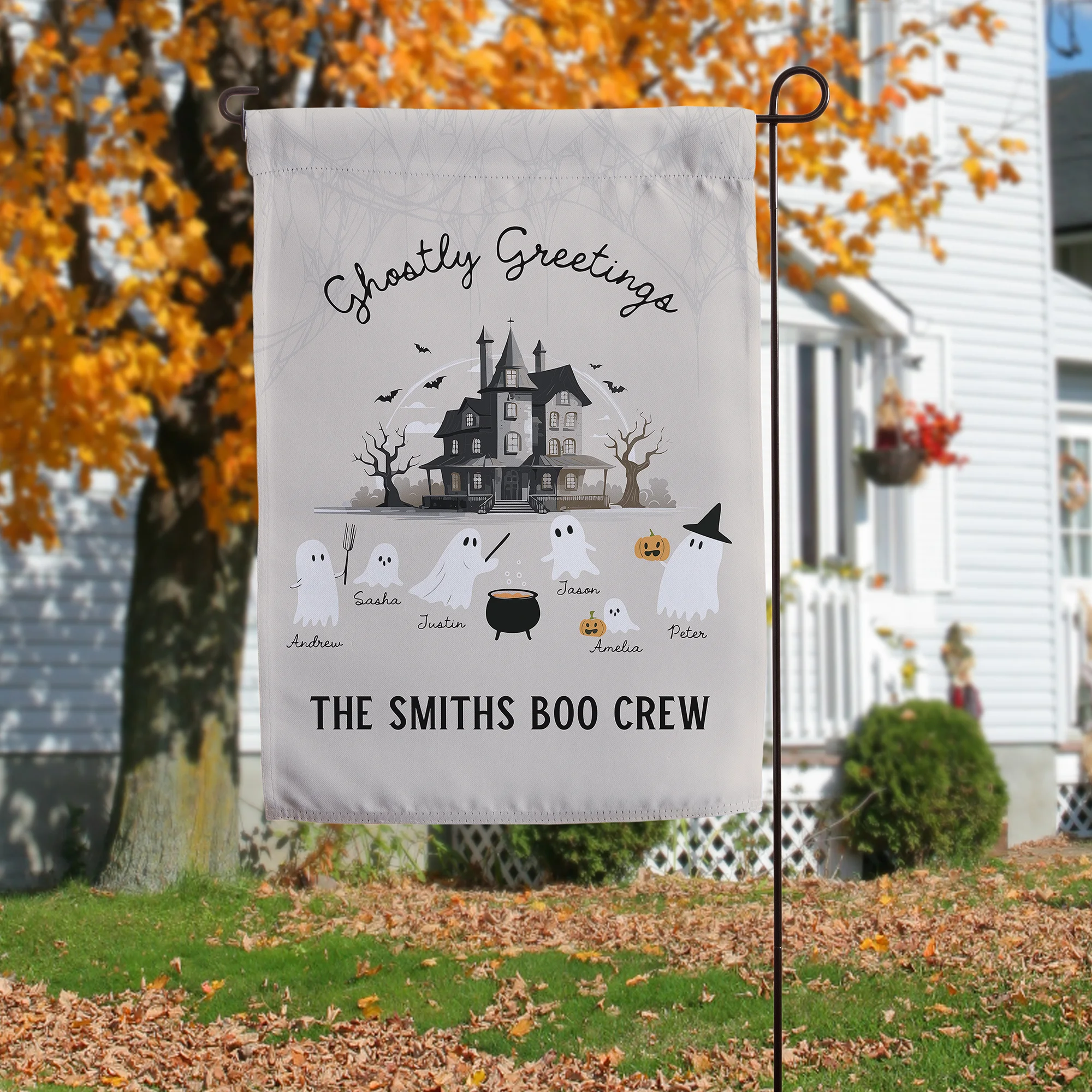 Personalization Mall Facebook ad: Create Your Own Ghost Family!