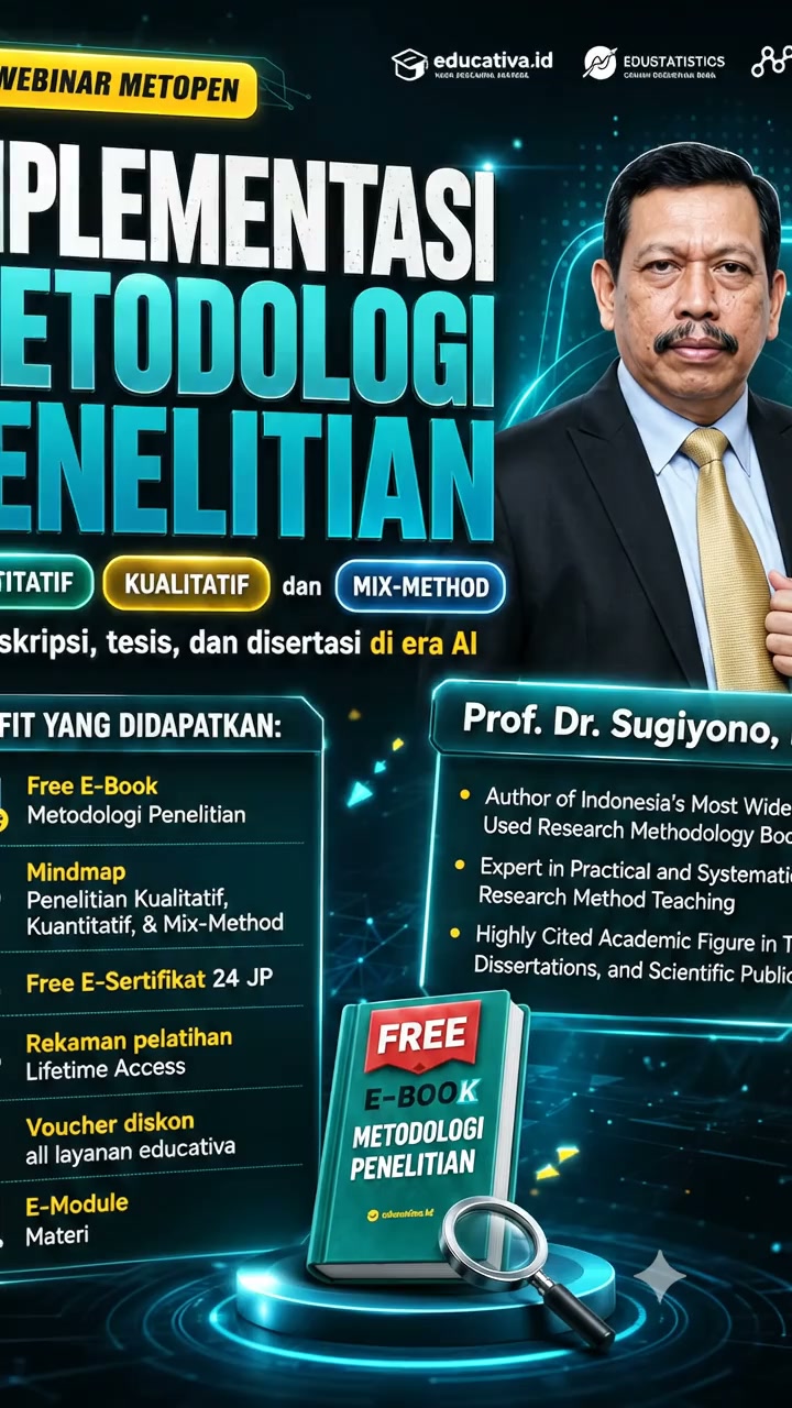 Educativa.id Facebook ad: Belajar Metode Bareng Prof!