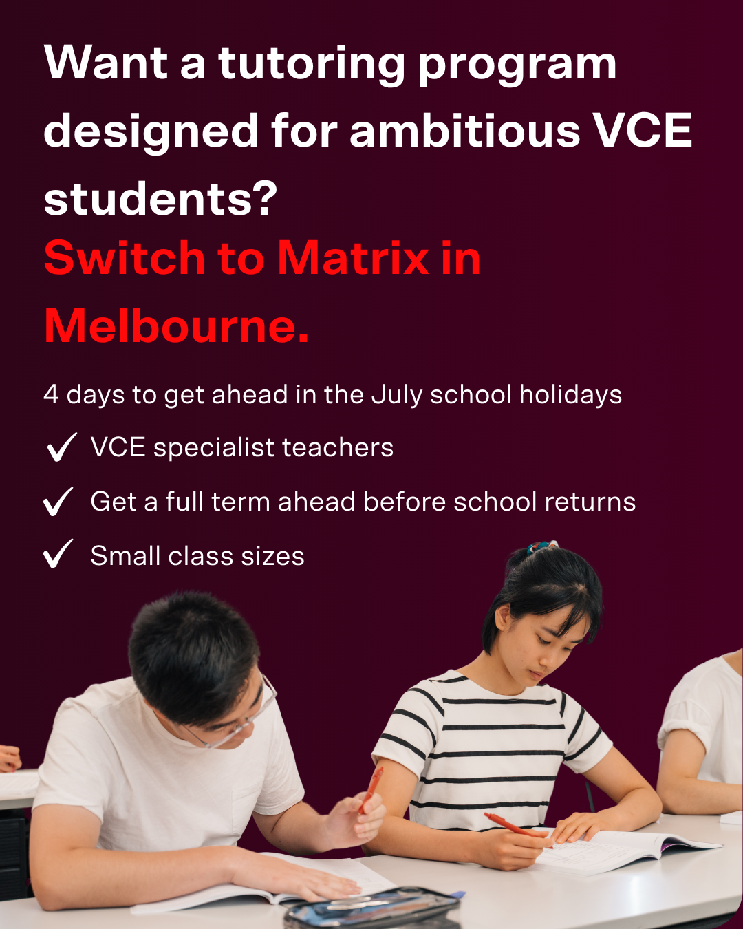 Matrix Education Facebook ad