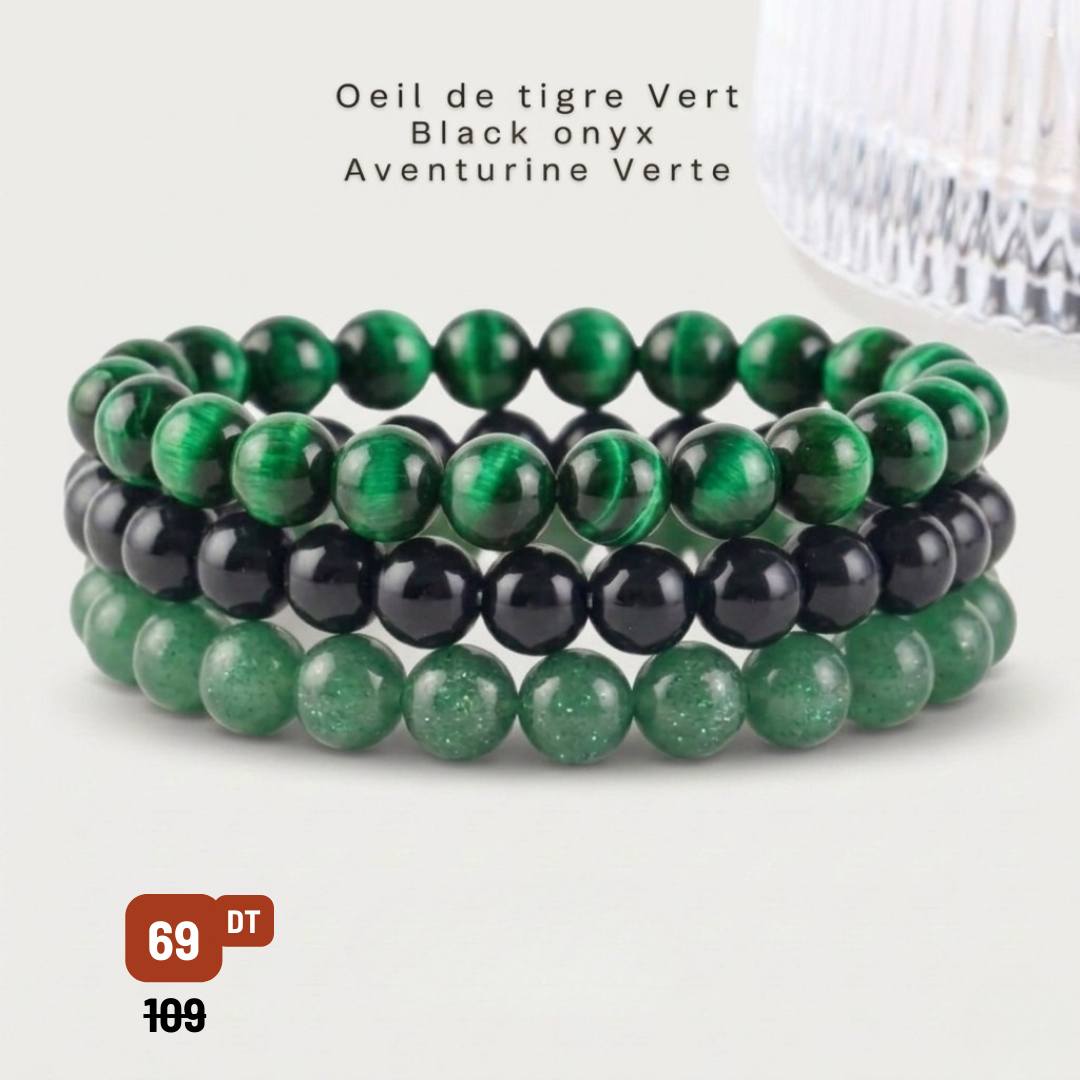 Gombry - ڨمبري Facebook ad: Collection rare de bracelets en pierres naturelles qui…