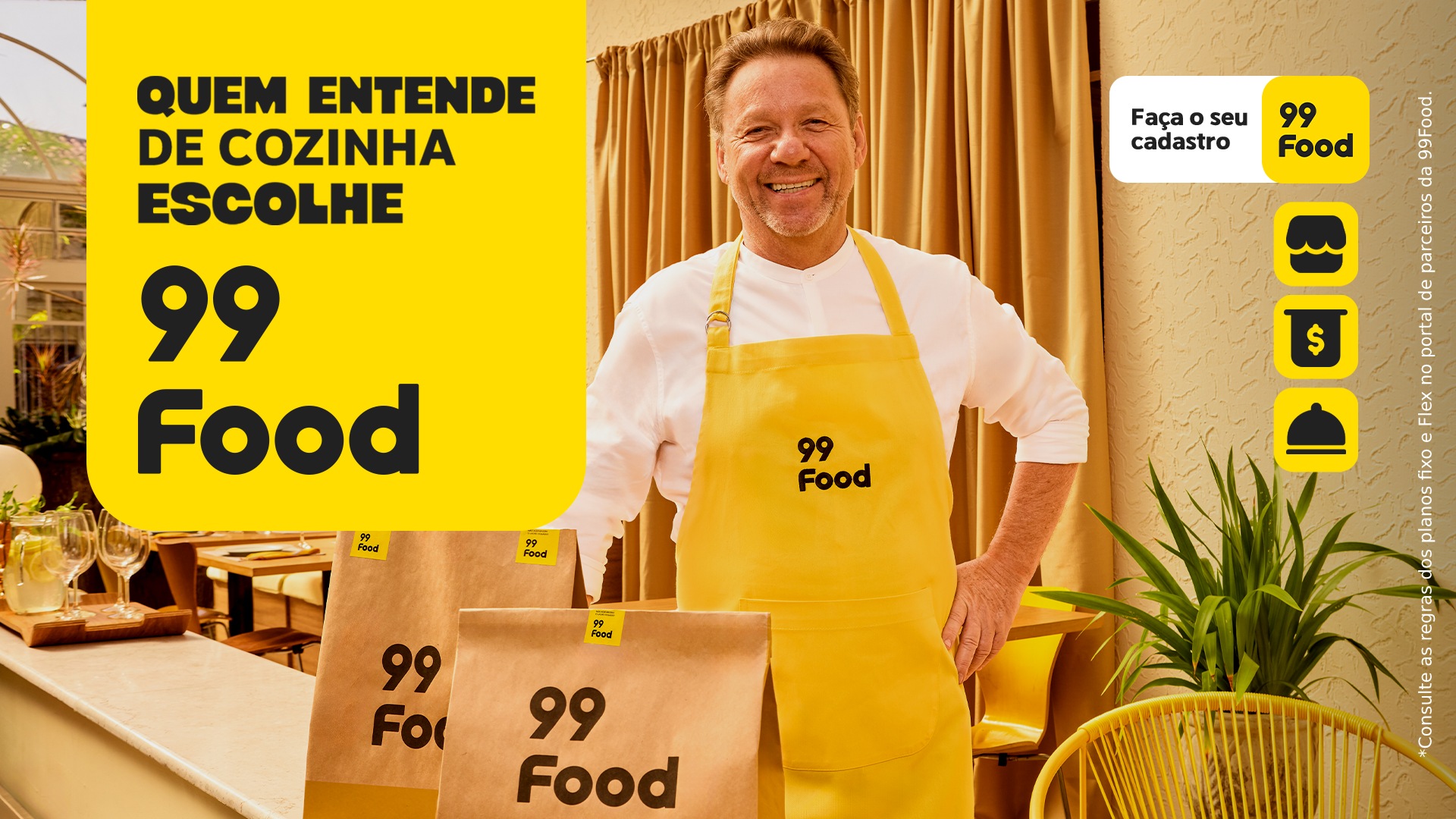 Vou de 99 Facebook ad: Seja parceiro 99Food.